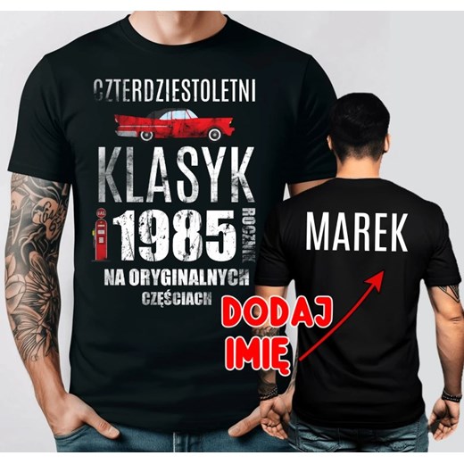 Męska koszulka z imieniem na 40 urodziny ze sklepu Time For Fashion w kategorii T-shirty męskie - zdjęcie 178225731