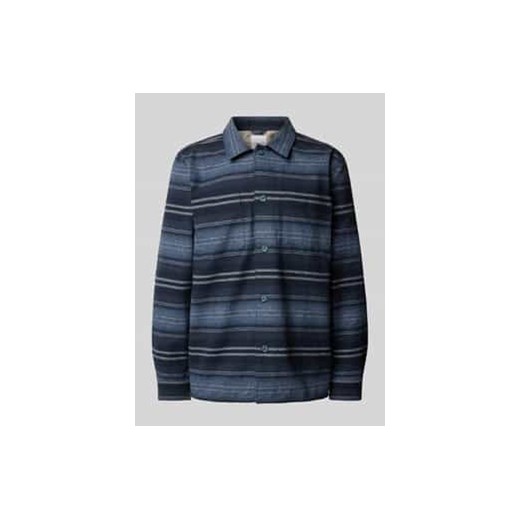 Kurtka koszulowa o kroju relaxed fit z nakładanymi kieszeniami na piersi ze sklepu Peek&Cloppenburg  w kategorii Kurtki męskie - zdjęcie 178226323