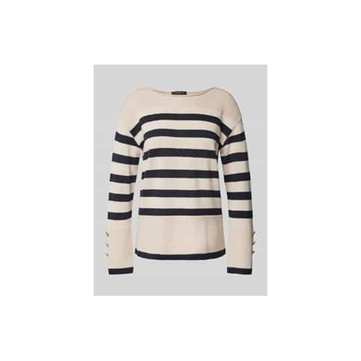Sweter z dzianiny z prążkowanymi wykończeniami ze sklepu Peek&Cloppenburg  w kategorii Swetry damskie - zdjęcie 178226454