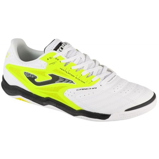 Buty piłkarskie Joma Cancha 2532 Tf CANS2532IN biało-żółte białe ze sklepu ButyModne.pl w kategorii Buty sportowe męskie - zdjęcie 178226840