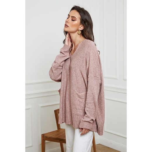 Joséfine Sweter &quot;Mantoue&quot; w kolorze jasnoróżowym Joséfine XL promocja Limango Polska