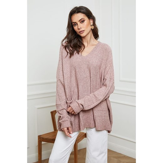 Joséfine Sweter &quot;Mantoue&quot; w kolorze jasnoróżowym Joséfine XL wyprzedaż Limango Polska