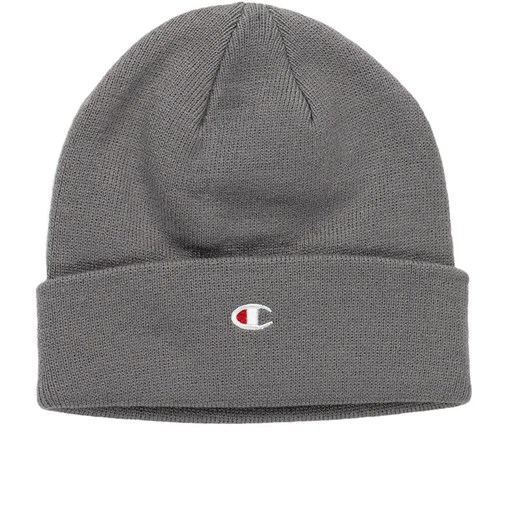 Czapka Champion C Logo 806065-ES072 - szara ze sklepu streetstyle24.pl w kategorii Czapki zimowe męskie - zdjęcie 178228534