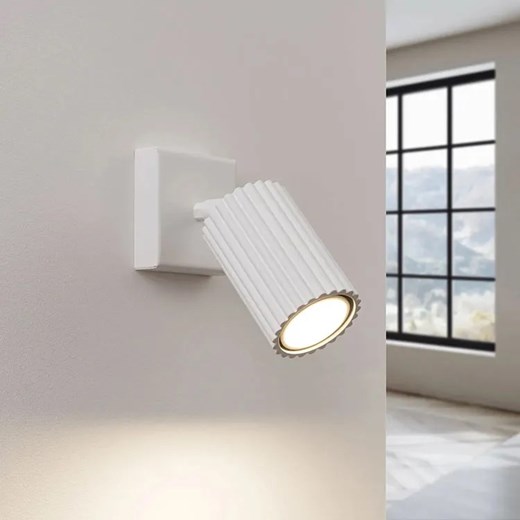 Biały metalowy nowoczesny kinkiet - D290-Avium Lumes One Size Edinos.pl