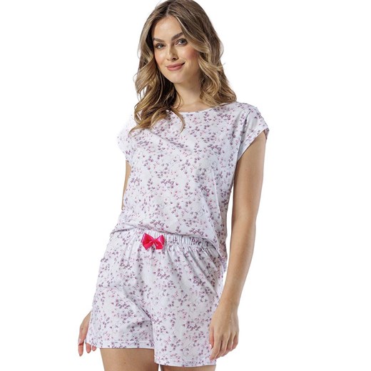 Krótka piżama damska Fryda 1544, Kolor biały-wzór, Rozmiar S, Leveza ze sklepu Intymna w kategorii Piżamy damskie - zdjęcie 178228680