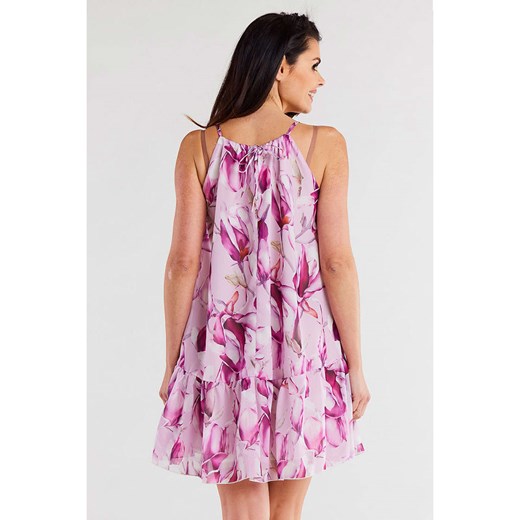Awama Sukienka w kolorze różowym ze wzorem L/XL Limango Polska wyprzedaż