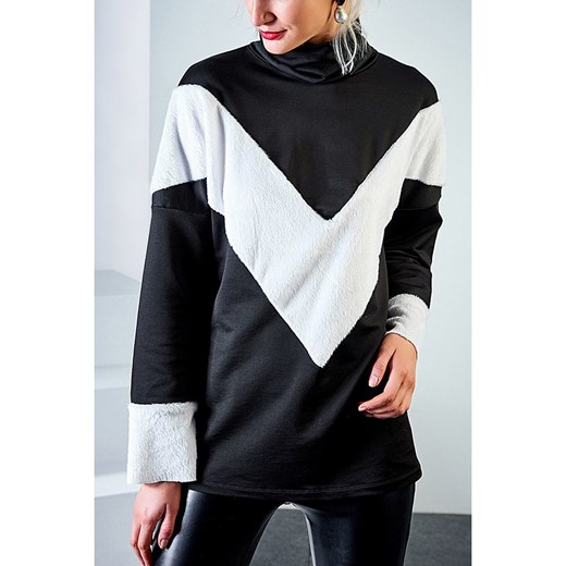 LA Angels Bluza w kolorze czarno-kremowym ze sklepu Limango Polska w kategorii Bluzy damskie - zdjęcie 178229123