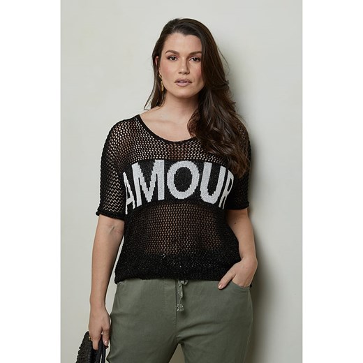 Curvy Lady Sweter w kolorze czarnym ze sklepu Limango Polska w kategorii Swetry damskie - zdjęcie 178229521