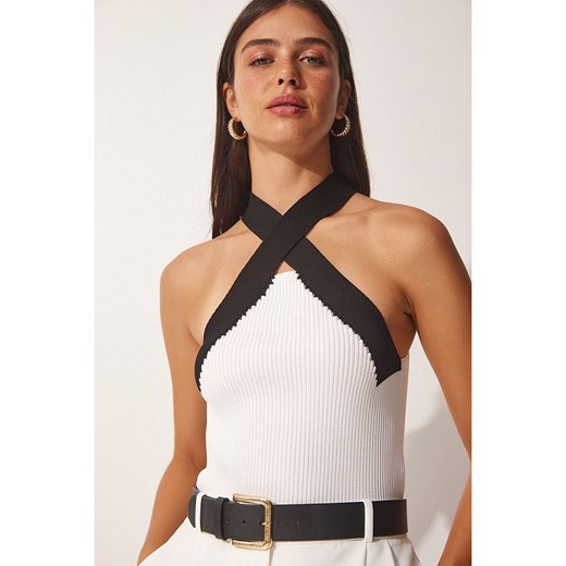 Happiness Istanbul Top w kolorze białym ze sklepu Limango Polska w kategorii Bluzki damskie - zdjęcie 178230172