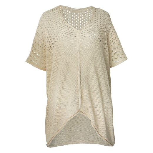 fimfi Koszulka w kolorze beżowym ze sklepu Limango Polska w kategorii Bluzki damskie - zdjęcie 178230362