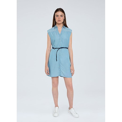Pepe Jeans Sukienka w kolorze błękitnym ze sklepu Limango Polska w kategorii Sukienki - zdjęcie 178230693