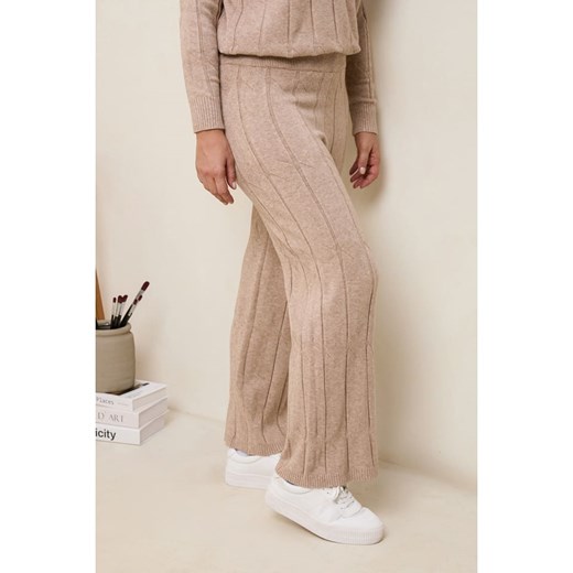 Curvy Lady Spodnie w kolorze jasnobrązowym Curvy Lady 44/46 okazja Limango Polska