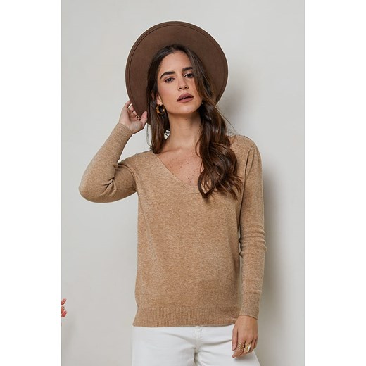 Soft Cashmere Sweter w kolorze karmelowym Soft Cashmere 34/36 okazja Limango Polska