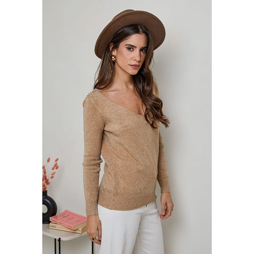 Soft Cashmere Sweter w kolorze karmelowym Soft Cashmere 34/36 Limango Polska wyprzedaż