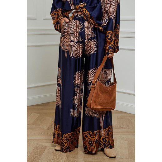 L'armoire de Suzette Spodnie w kolorze granatowo-brązowym - id: 16199034 - marki L'armoire De Suzette - 178231531 L'armoire de Suzette Spodnie w kolorze granatowo-brązowym ze sklepu Limango Polska w kategorii Spodnie damskie - zdjęcie 178231531