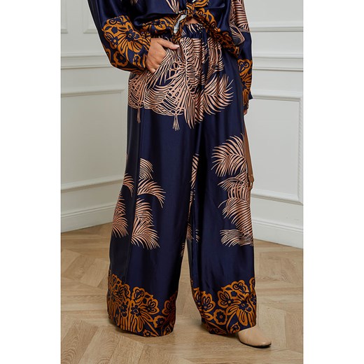 L&apos;armoire de Suzette Spodnie w kolorze granatowo-brązowym L'armoire De Suzette 34/36 Limango Polska promocja