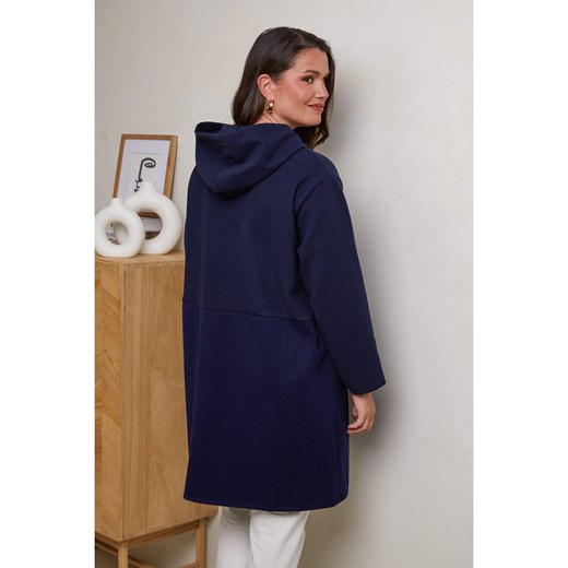 Curvy Lady Płaszcz w kolorze granatowym Curvy Lady 44/46 wyprzedaż Limango Polska