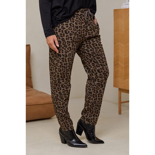 Curvy Lady Spodnie w kolorze ciemnobrązowym Curvy Lady 40/42 wyprzedaż Limango Polska