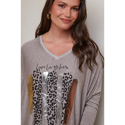 Curvy Lady Sweter w kolorze jasnobrązowym Curvy Lady 44/46 okazja Limango Polska