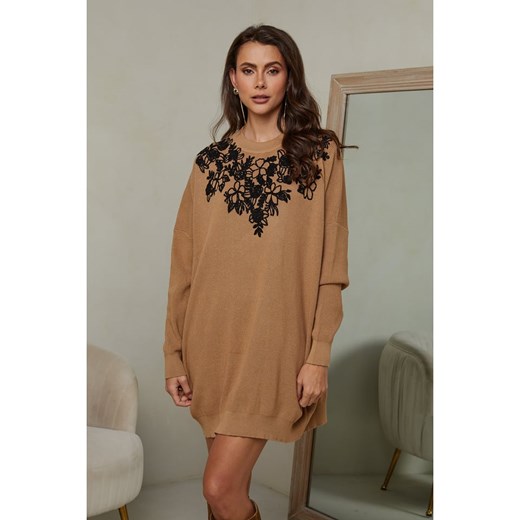 Joséfine Sukienka &quot;Gyonk&quot; w kolorze jasnobrązowym ze sklepu Limango Polska w kategorii Sukienki - zdjęcie 178231862