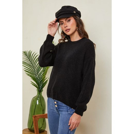 Joséfine Sweter &quot;Letenye&quot; w kolorze czarnym Joséfine L wyprzedaż Limango Polska