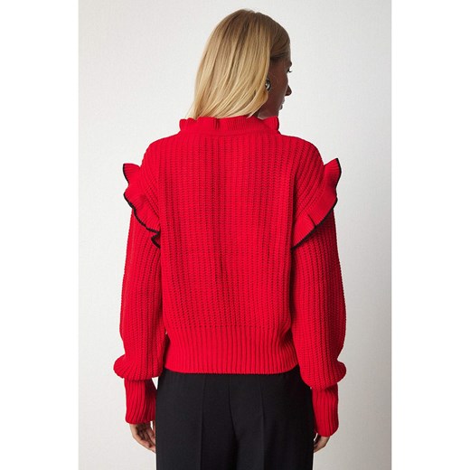 Happiness Istanbul Sweter w kolorze czerwonym Happiness Istanbul S/M promocyjna cena Limango Polska