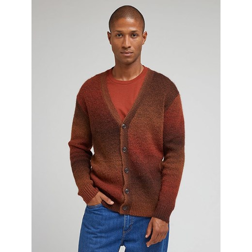 Lee Kardigan w kolorze czerwono-jasnobrązowym ze sklepu Limango Polska w kategorii Swetry męskie - zdjęcie 178232112