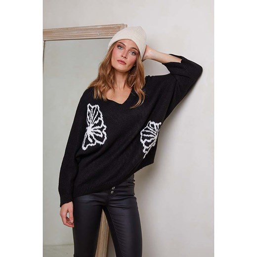 Joséfine Sweter &quot;Booni&quot; w kolorze czarnym ze sklepu Limango Polska w kategorii Swetry damskie - zdjęcie 178232263