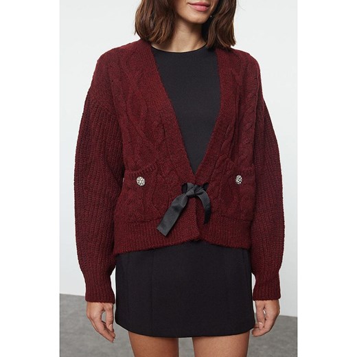 trendyol Kardigan w kolorze bordowym Trendyol L promocyjna cena Limango Polska