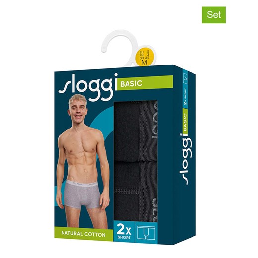 Sloggi Bokserki (2 pary) "Basic" w kolorze czarnym Sloggi L promocyjna cena Limango Polska