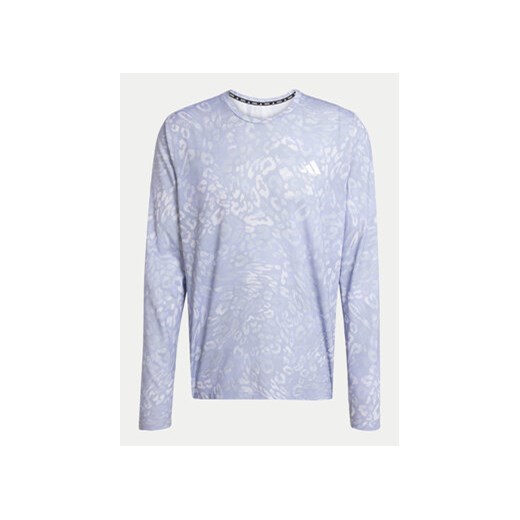 adidas Koszulka techniczna Own the Run 3-Stripes JD7770 Niebieski Regular Fit S MODIVO