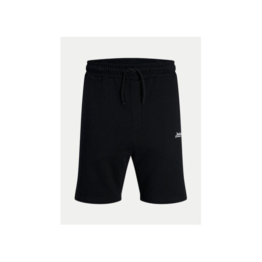 Jack&Jones Komplet t-shirt i szorty sportowe Beau 12277466 Czarny Relaxed Fit M MODIVO