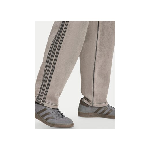 Spodnie męskie szare Adidas w sportowym stylu dresowe 