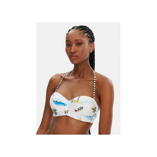 Seafolly Góra od bikini Isla Palm 30574-216 Biały 40 MODIVO
