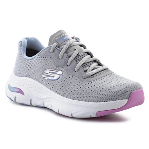 Buty Skechers Arch Fit - Infinity Cool W 149722-GYMT szare ze sklepu ButyModne.pl w kategorii Buty sportowe damskie - zdjęcie 178240874