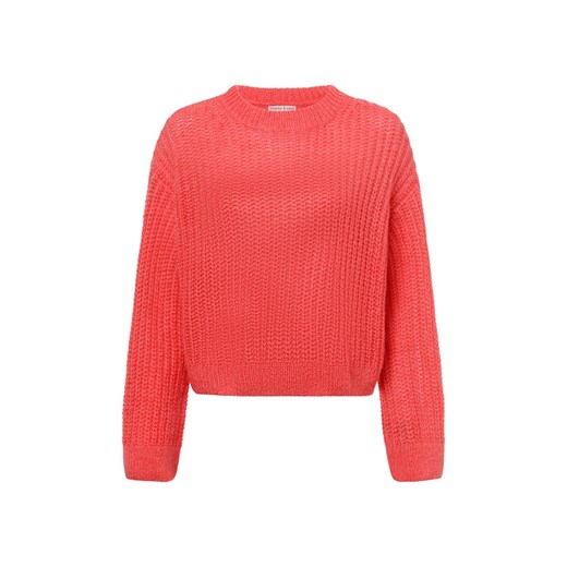 Marie Lund Sweter damski z dzianiny Kobiety Wełna koralowy jednolity ze sklepu vangraaf w kategorii Swetry damskie - zdjęcie 178241122