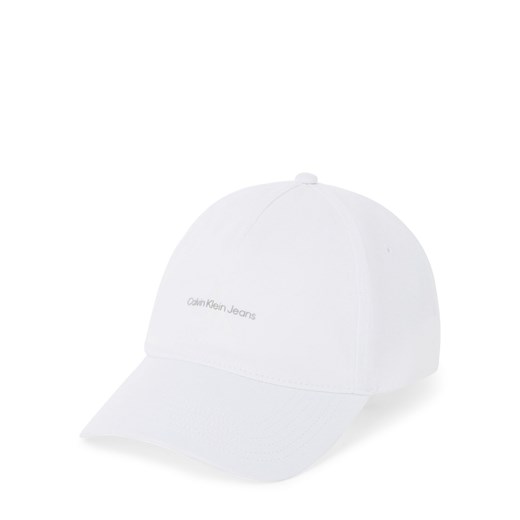 Calvin Klein Jeans Czapka damska Kobiety Bawełna biały jednolity ze sklepu vangraaf w kategorii Czapki z daszkiem damskie - zdjęcie 178241161