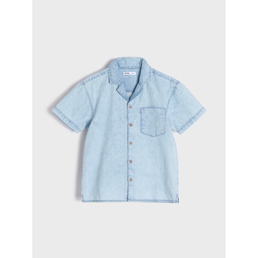 Sinsay - Komplet z miękkiego jeansu - niebieski Sinsay 98 Sinsay