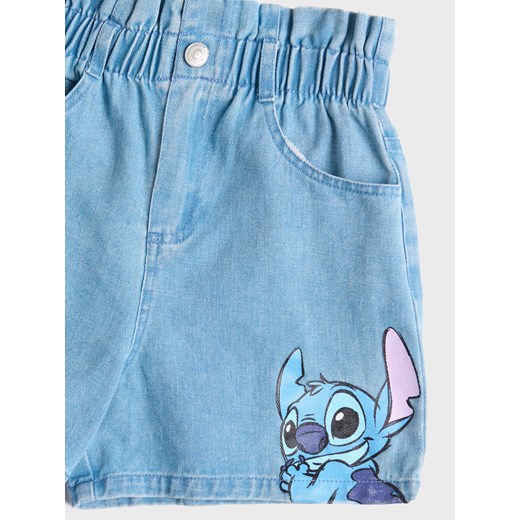 Sinsay - Szorty jeansowe Stitch - niebieski Sinsay 152 Sinsay