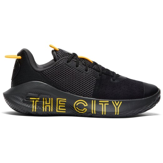 Buty do koszykówki uniseks Under Armour Curry 6 FloTro „The City”- czarne ze sklepu Sportstylestory.com w kategorii Buty sportowe męskie - zdjęcie 178243670