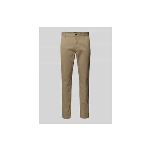 Chinosy o kroju slim fit z wpuszczanymi kieszeniami ze sklepu Peek&Cloppenburg  w kategorii Spodnie męskie - zdjęcie 178244302