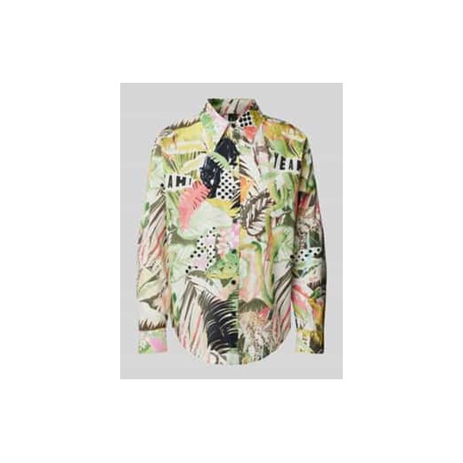 Bluzka koszulowa o kroju regular fit z mankietami ze sklepu Peek&Cloppenburg  w kategorii Koszule damskie - zdjęcie 178244432