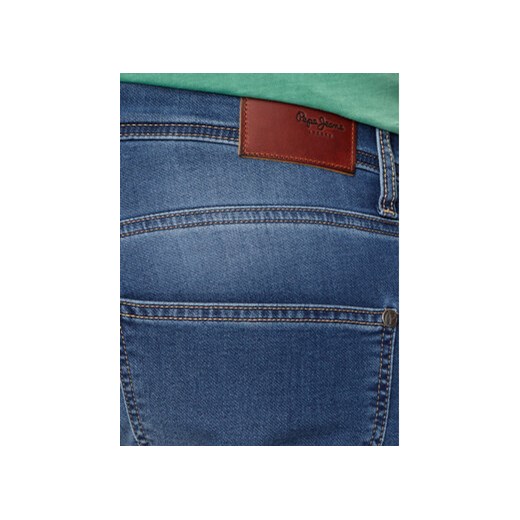 Pepe Jeans Szorty jeansowe Slim Gymdigo Short PM801075HU2 Niebieski Slim Fit Pepe Jeans 32 MODIVO