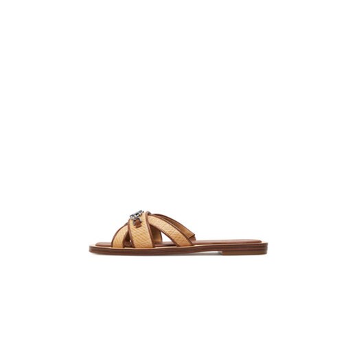 MICHAEL Michael Kors Klapki Tiffanie Flat Slide 40S4TFFS1D Brązowy Michael Michael Kors 40 MODIVO