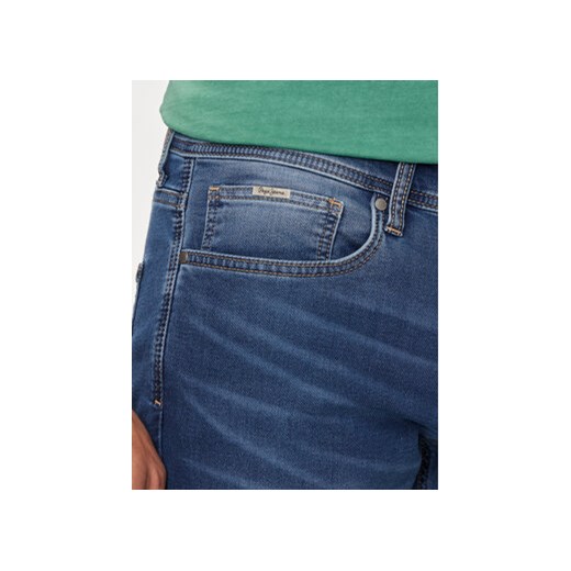 Pepe Jeans Szorty jeansowe Slim Gymdigo Short PM801075HU2 Niebieski Slim Fit Pepe Jeans 32 MODIVO