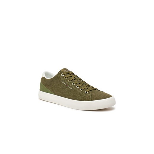 Tommy Hilfiger Tenisówki Th Hi Vulc Low Summer Cvs FM0FM05056 Zielony Tommy Hilfiger 42 MODIVO