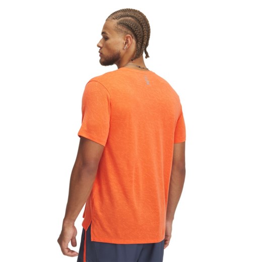 Męska koszulka do biegania Under Armour UA Launch Camo Shortsleeve - pomarańczowa ze sklepu Sportstylestory.com w kategorii T-shirty męskie - zdjęcie 178253320