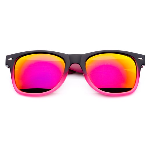Okulary Wayfarer Matowe Lustrzanki Różowe 0838 born86 rozowy damskie
