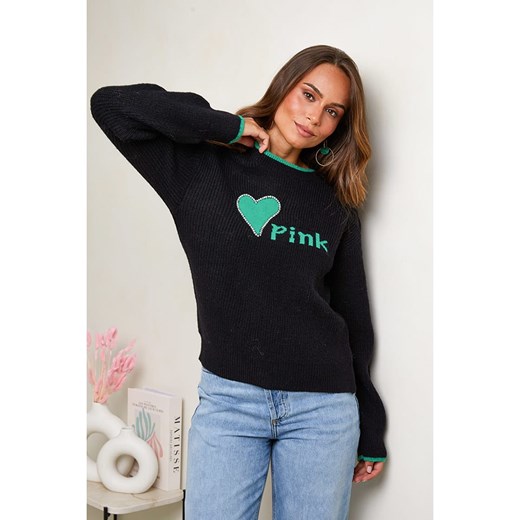 Soft Cashmere Sweter w kolorze czarnym Soft Cashmere 38/40 wyprzedaż Limango Polska