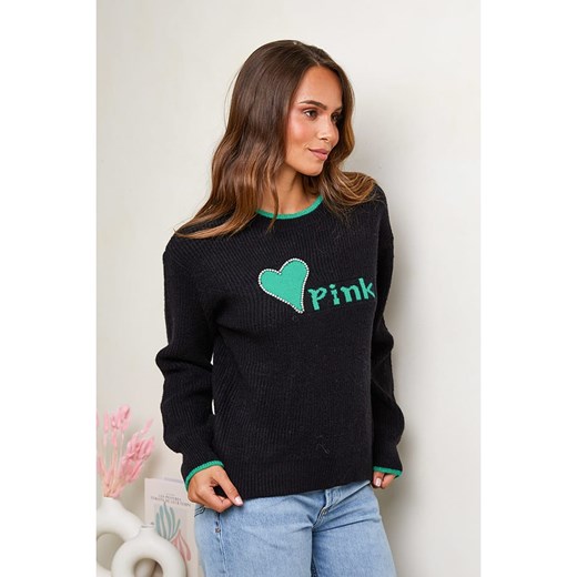 Soft Cashmere Sweter w kolorze czarnym Soft Cashmere 38/40 Limango Polska promocyjna cena